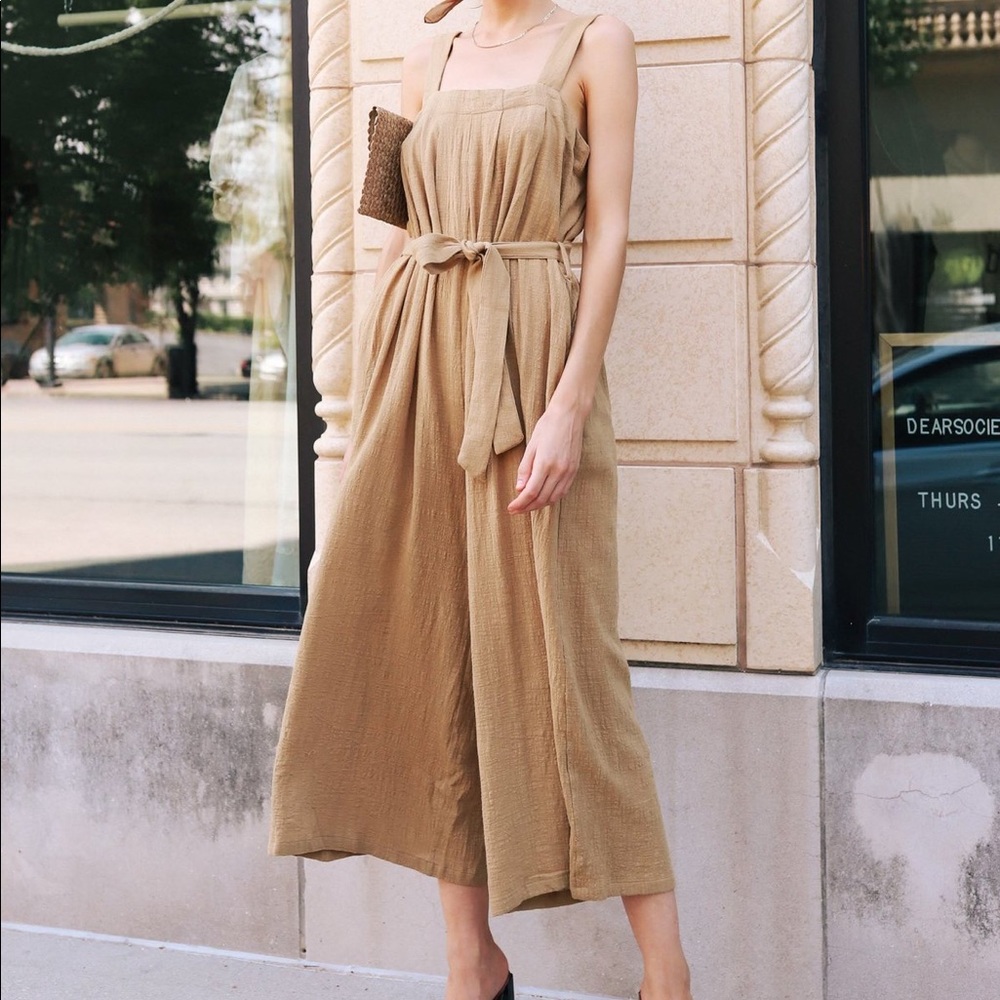 FRNCH PARIS Beige Jumpsuit